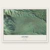 Story, Wyoming map print, the full design