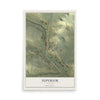Map of Superior, Wyoming, 12 x 18 inch unframed archival matte print