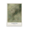 Map of Wamsutter, Wyoming, 12 x 18 inch unframed archival matte print