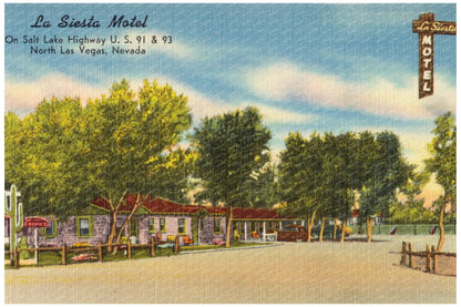 La Siesta Motel Vintage Postcard Utah 1930 - 1945 - Available at KNOWOL