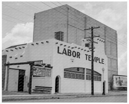 Labor Temple Tucson Arizona 1937 Historical Photograph - Available at KNOWOL