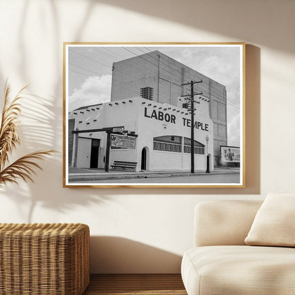 Labor Temple Tucson Arizona 1937 Historical Photograph - Available at KNOWOL