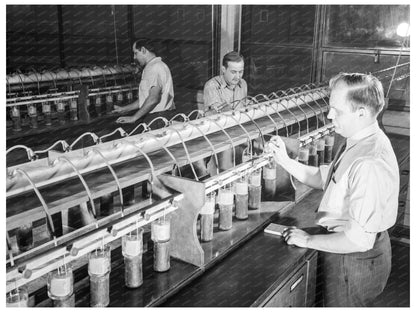 Laboratory Scene Analyzing Brass Samples February 1942 - Available at KNOWOL