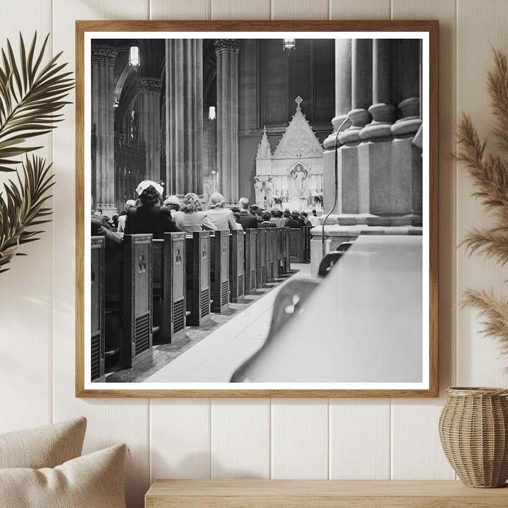 Lady Chapel Saint Patricks Cathedral NYC June 6 1944 - Available at KNOWOL