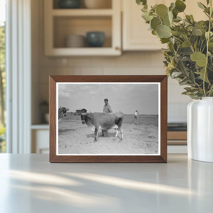 Lake Dick Arkansas Cow Farmer Vintage Photo 1938 - Available at KNOWOL