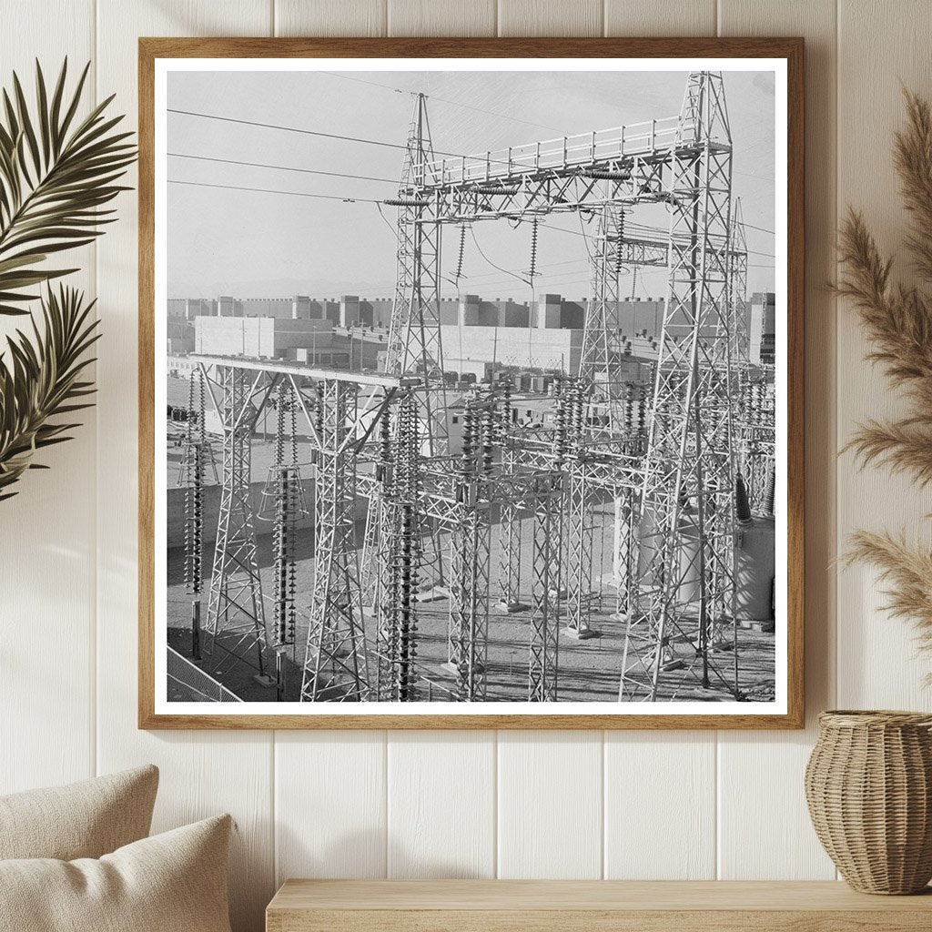 Las Vegas Electric Transmission Towers 1944 - Available at KNOWOL