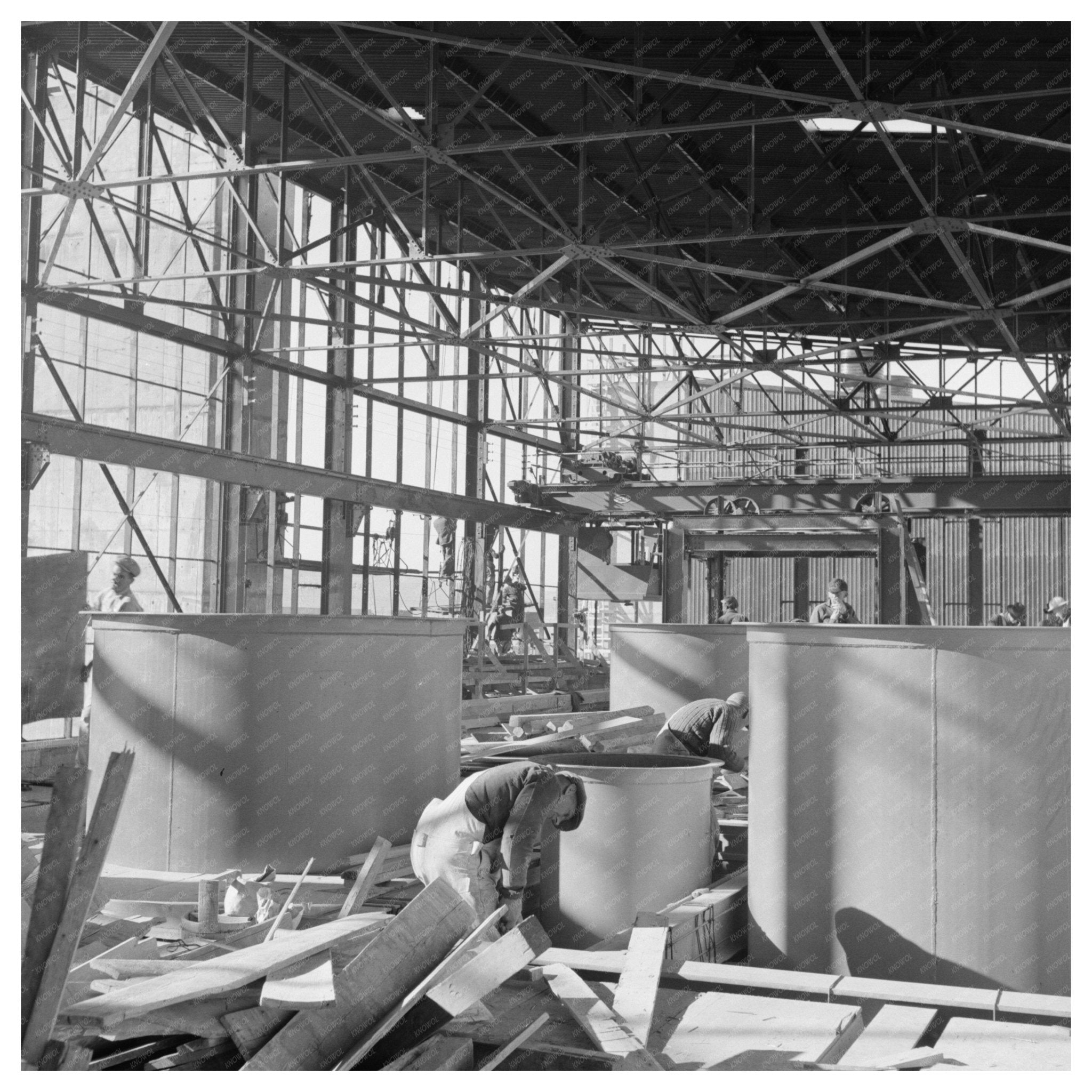 Las Vegas Magnesium Plant Interior Under Construction 1942 - Available at KNOWOL