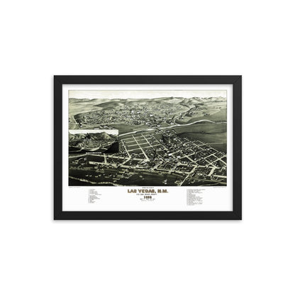 Las Vegas, New Mexico 1882 Framed - Available at KNOWOL