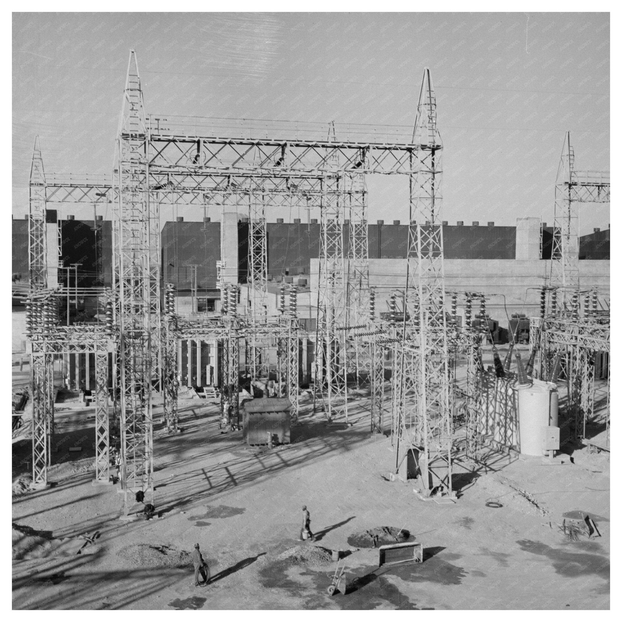 Las Vegas Power Transmission Towers 1945 - Available at KNOWOL