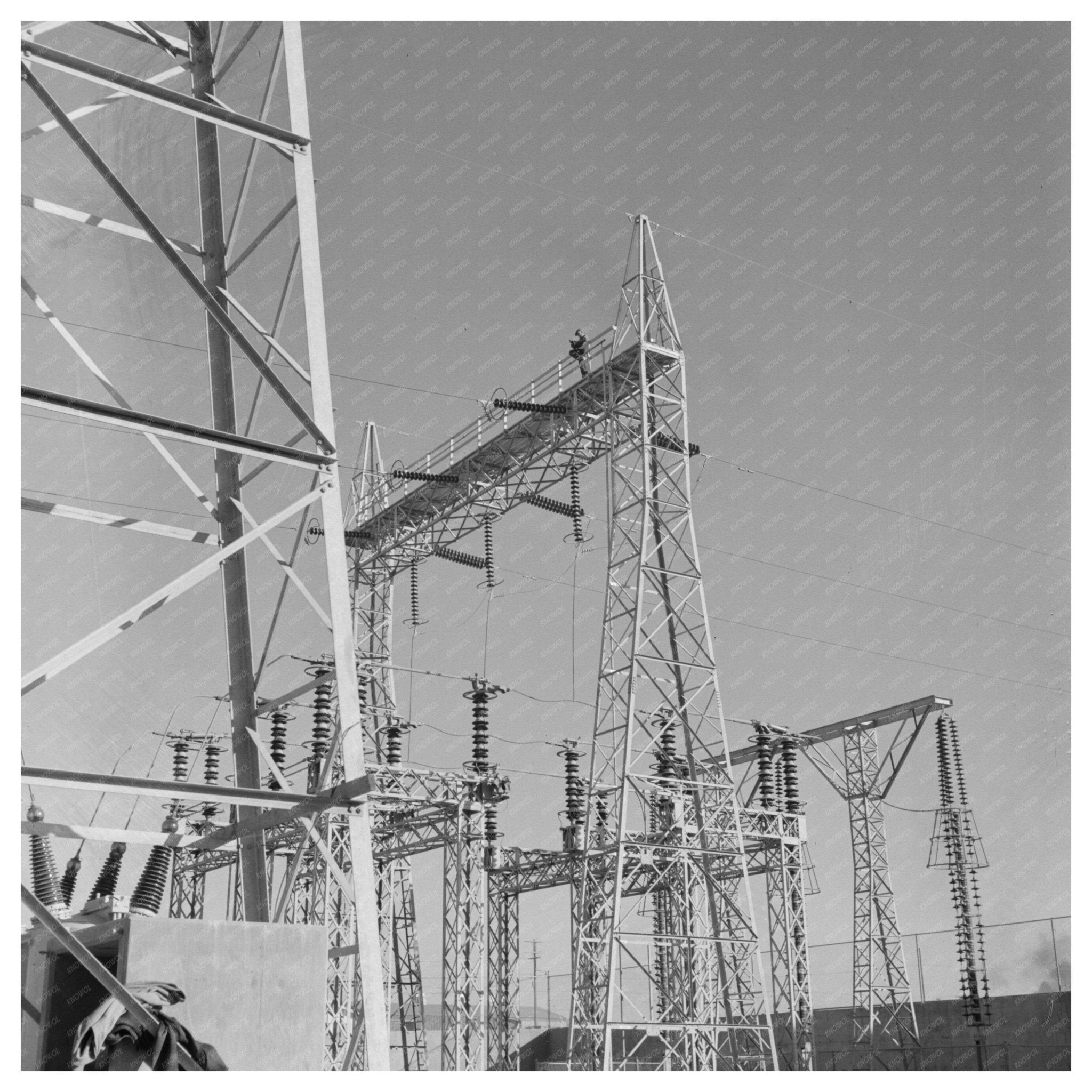 Las Vegas Power Transmission Towers and Transformers 1944 - Available at KNOWOL