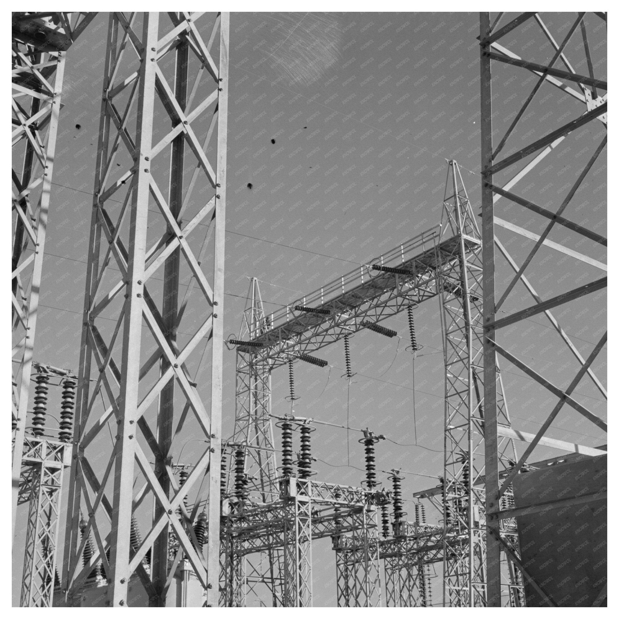 Las Vegas Transmission Towers and Transformers 1943 - Available at KNOWOL