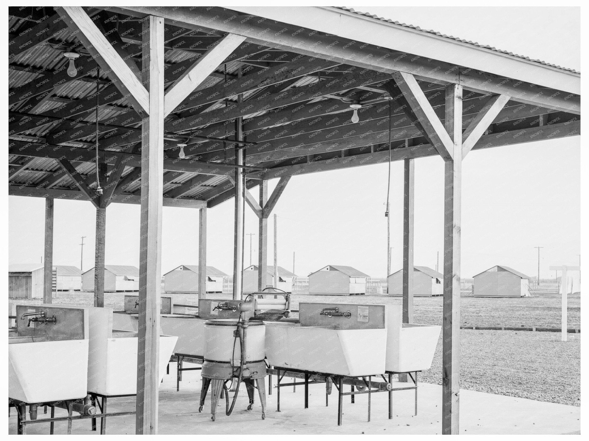 Laundry Facilities at Westley Camp February 1939 - Available at KNOWOL