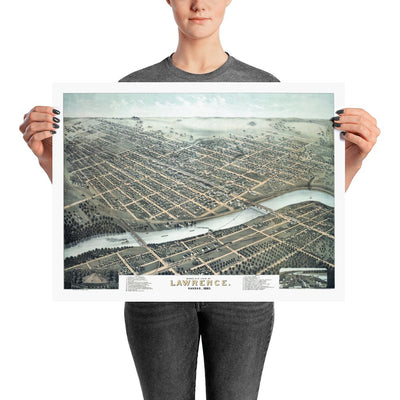 Lawrence, KS 1880 - Available at KNOWOL