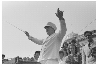 Leader of Band at National Rice Festival 1938 - Available at KNOWOL