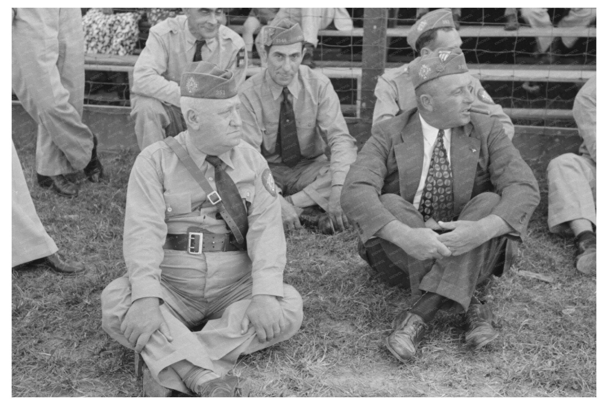 Legionnaires at State Fair in Donaldsonville Louisiana 1938 - Available at KNOWOL