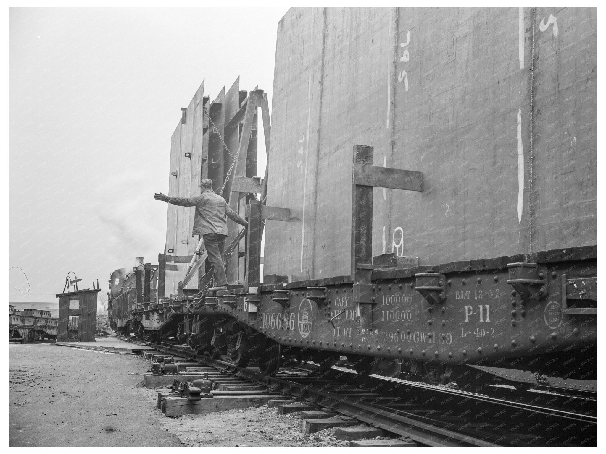 Liberty Ship Prefabricated Sections Baltimore 1944 - Available at KNOWOL