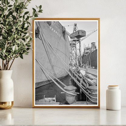 Liberty Ships Anchored in Baltimore Shipyard 1944 - Available at KNOWOL