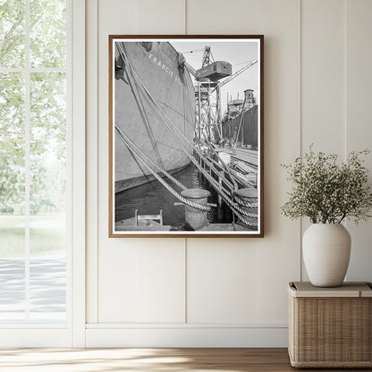 Liberty Ships Anchored in Baltimore Shipyard 1944 - Available at KNOWOL