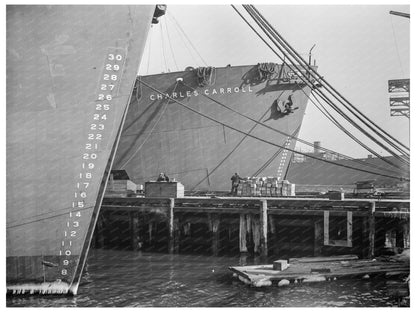 Liberty Ships at Baltimore Shipyard 1944 - Available at KNOWOL