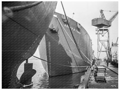 Liberty Ships in Baltimore Shipyards 1944 - Available at KNOWOL