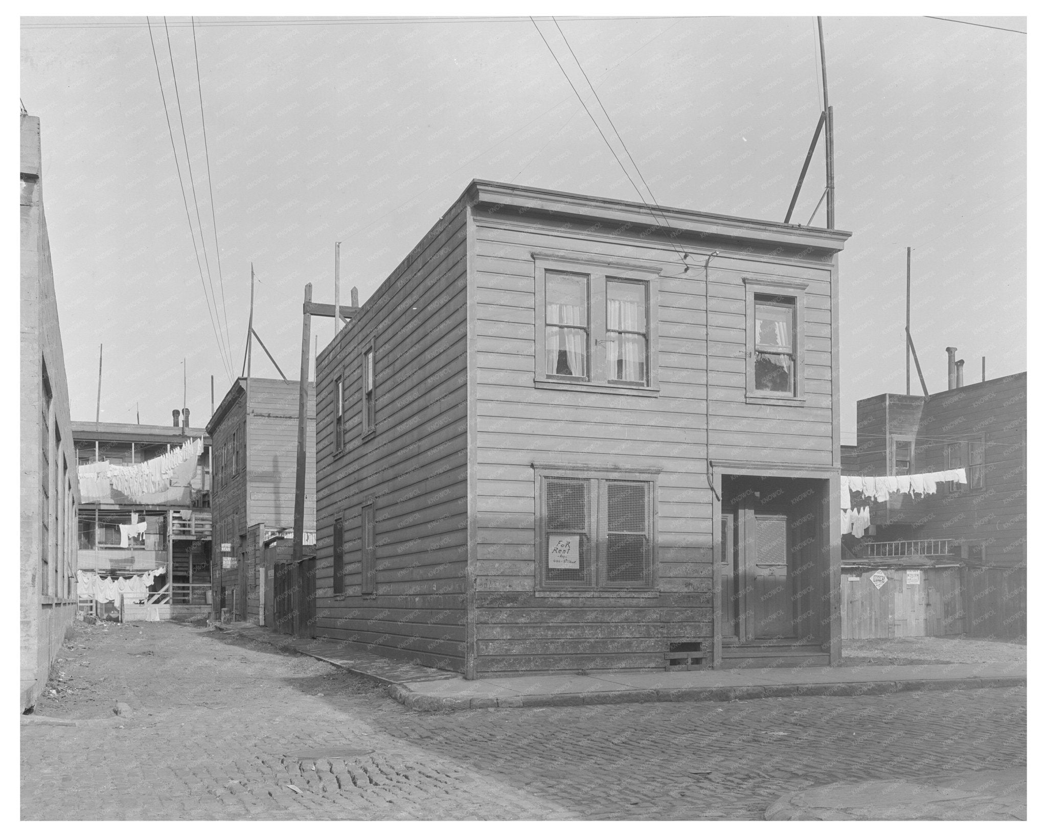 Lilac Street Mission District San Francisco February 1938 Vintage Image - Available at KNOWOL