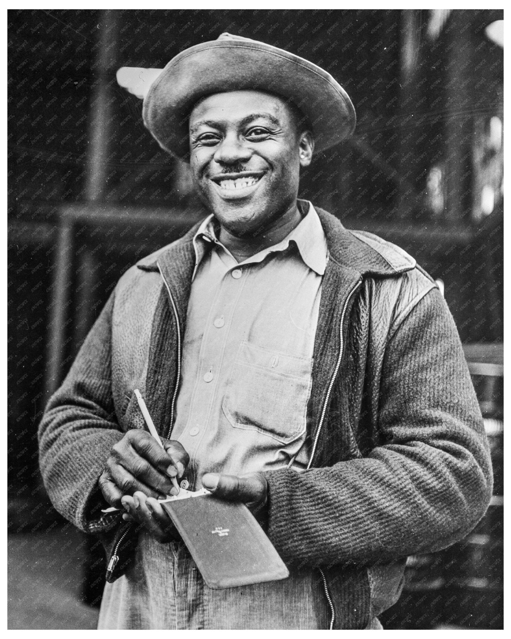 Lincoln C. Johnson Leading Crew Unloading Carbide Drums at Wilson Dam 1942 - Available at KNOWOL