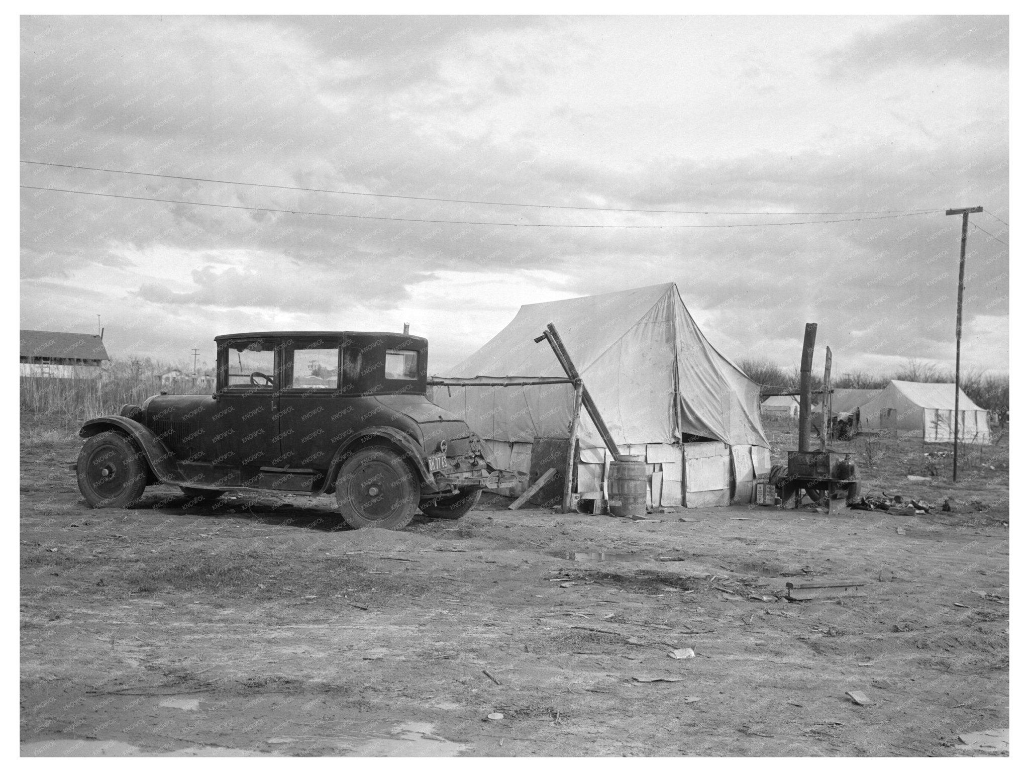 Little Oklahoma Community Home California 1936 Vintage Image - Available at KNOWOL