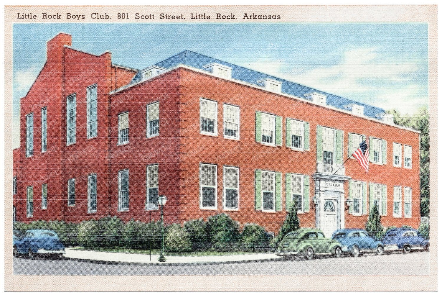 Little Rock Boys Club Postcard 1930 - 1945 - Available at KNOWOL