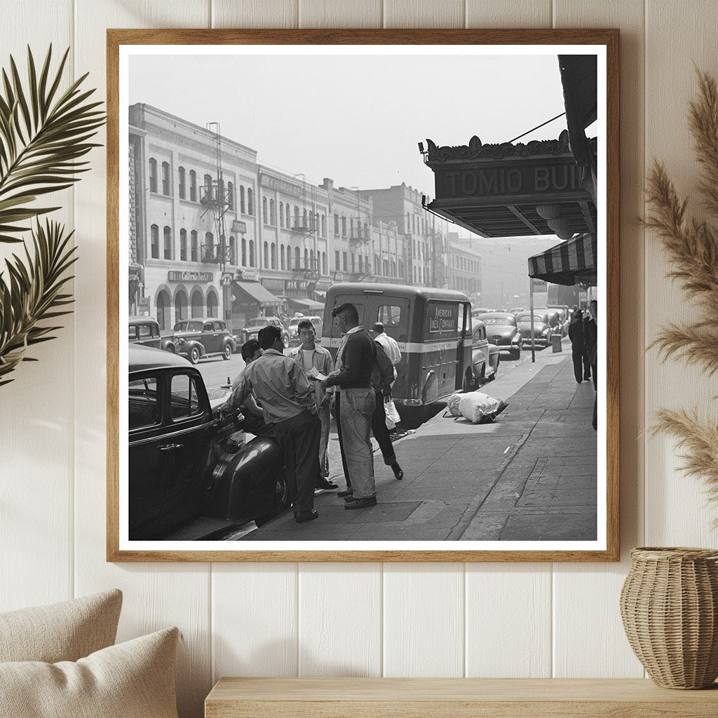 Little Tokyo Street Scene Los Angeles April 1942 - Available at KNOWOL