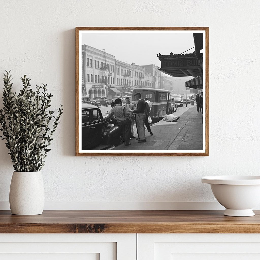 Little Tokyo Street Scene Los Angeles April 1942 - Available at KNOWOL