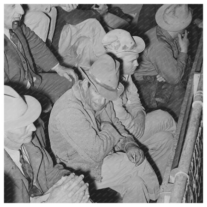 Livestock Auction Spectators San Angelo Texas November 1939 - Available at KNOWOL