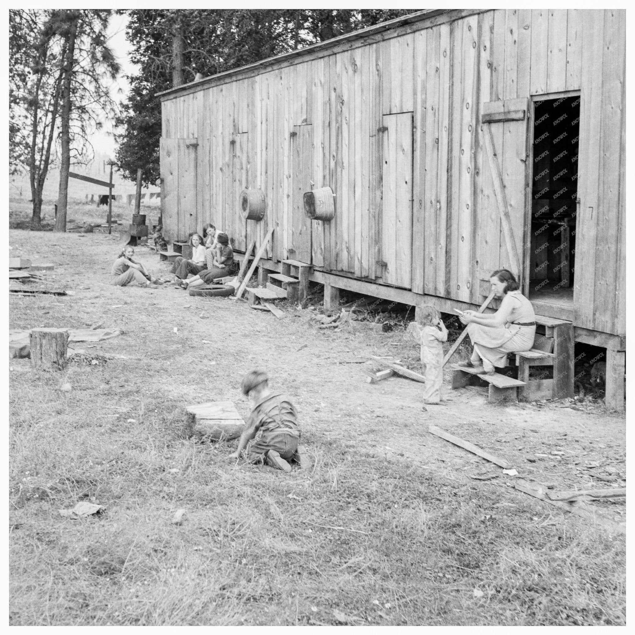 Living Conditions at Hop Ranch Camp Oregon 1939 - Available at KNOWOL