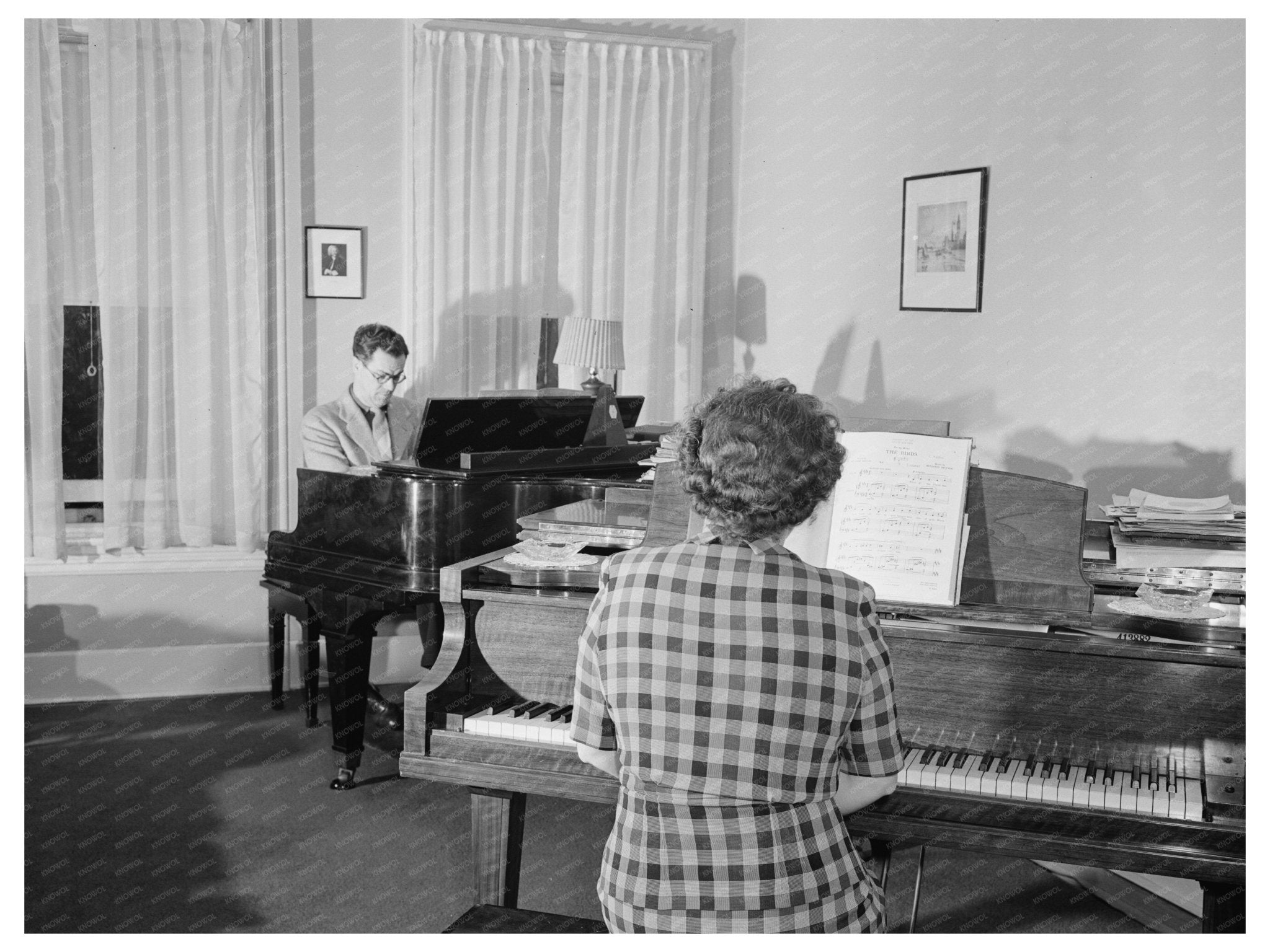 Living Room of Ifor Jones Bethlehem PA May 1944 - Available at KNOWOL