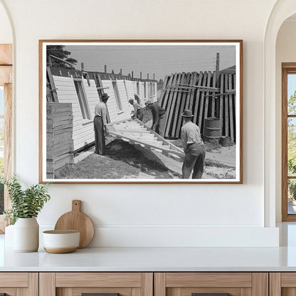 Loading Gable Ends at Southeast Missouri Farm 1938 - Available at KNOWOL