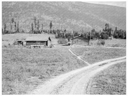 Log Buildings and Cleared Land Boundary County Idaho 1939 - Available at KNOWOL