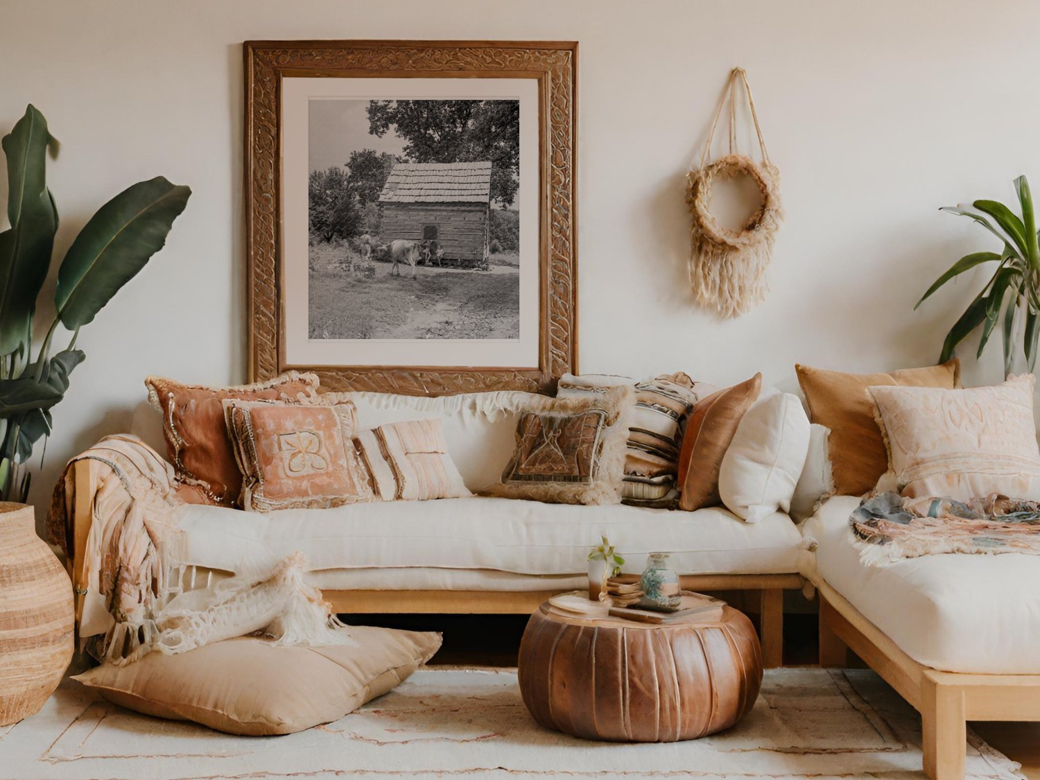 Log Home of Non - Farm Family in Orange County 1939 - Available at KNOWOL