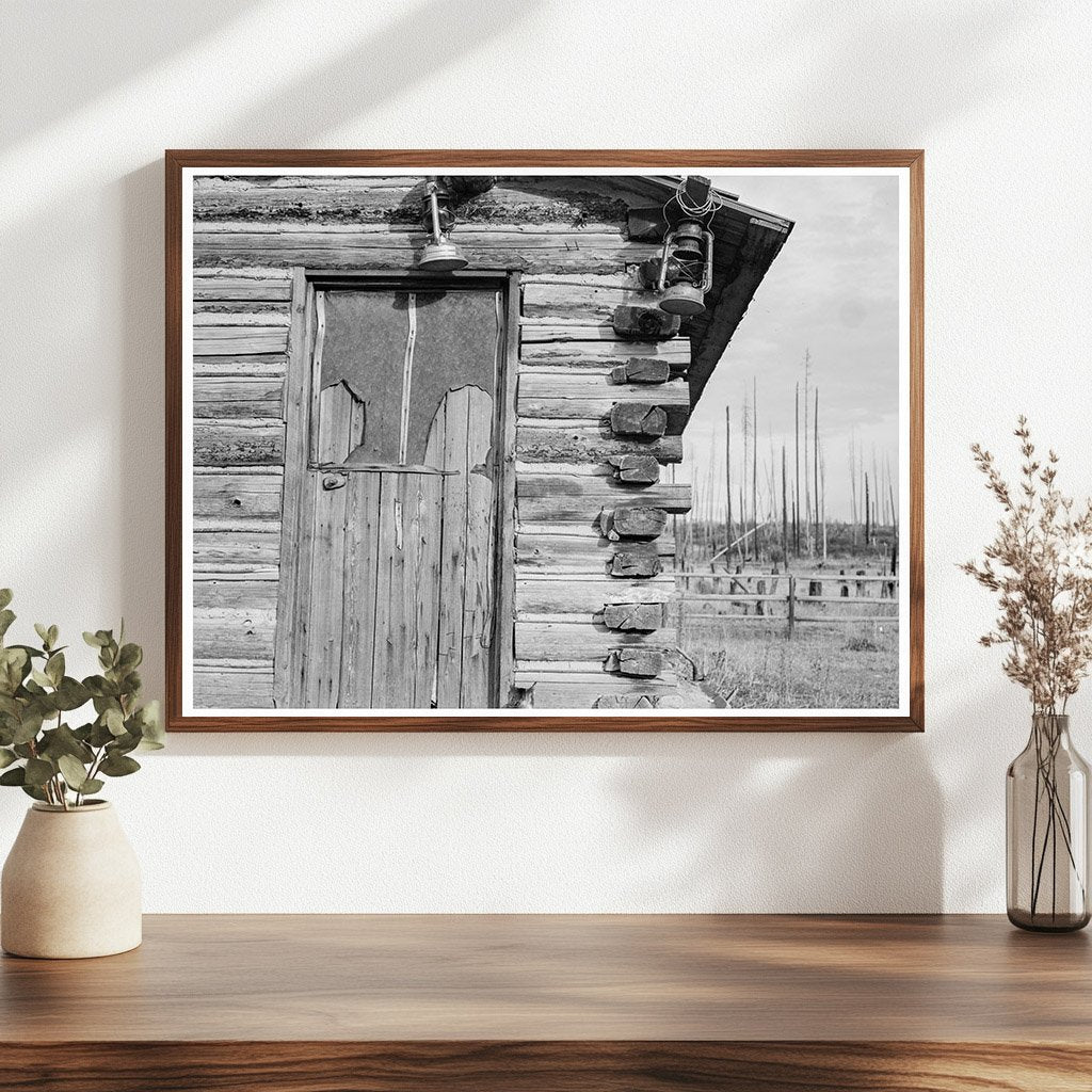 Log Home on Farm in Priest River Idaho 1939 - Available at KNOWOL