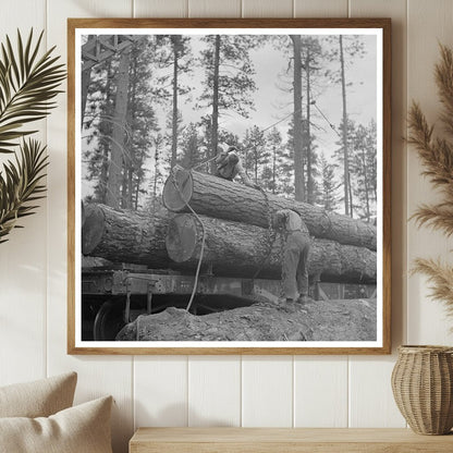 Log Loading Operations in Grant County Oregon 1942 - Available at KNOWOL