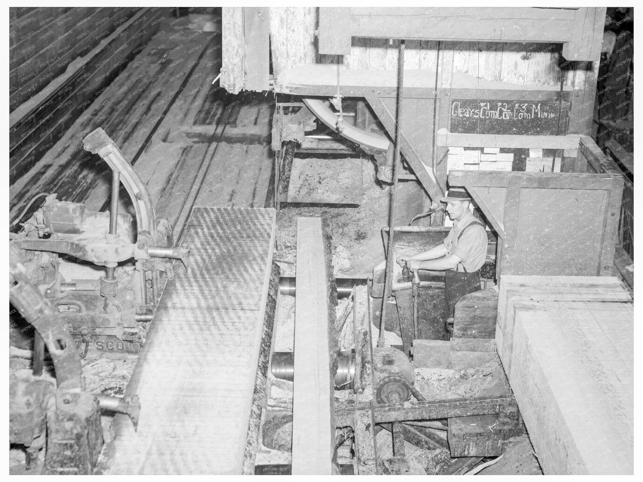 Longview Homesteads Sawmill Worker July 1936 - Available at KNOWOL