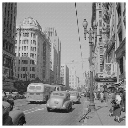 Los Angeles Street Scene April 1942 World War II - Available at KNOWOL