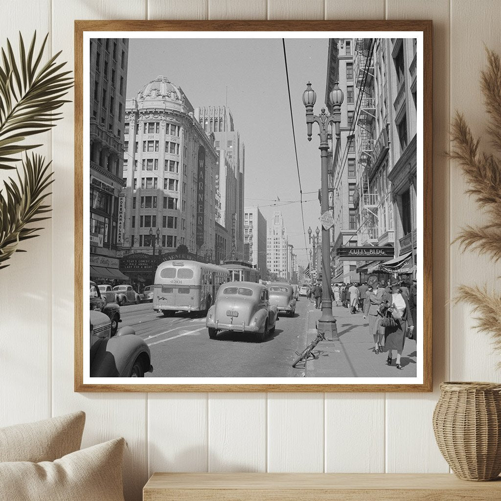 Los Angeles Street Scene April 1942 World War II - Available at KNOWOL