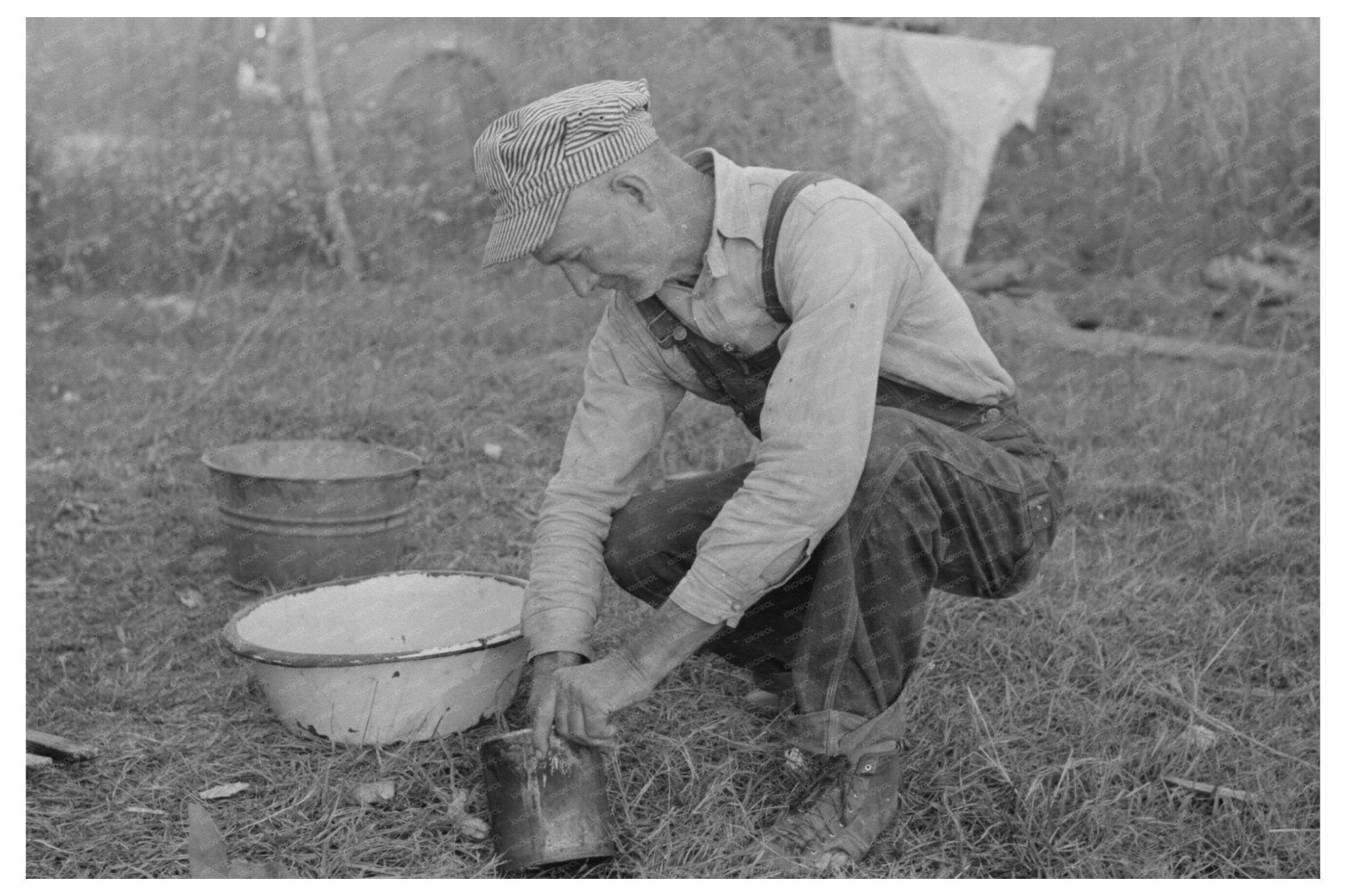 Louisiana Day Laborer Near Shack November 1938 - Available at KNOWOL