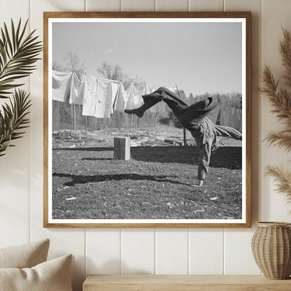 Lumberjack Handspring Vintage Photo June 1937 Minnesota - Available at KNOWOL