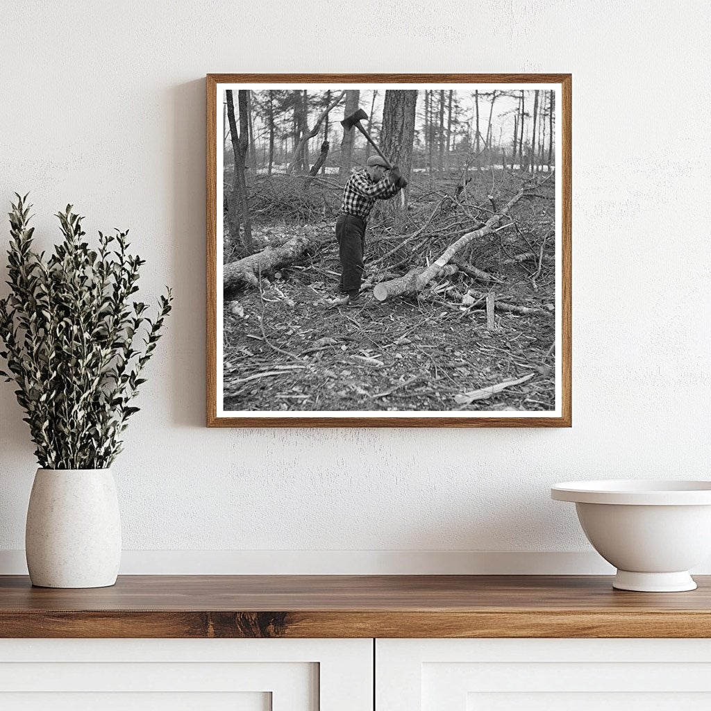 Lumberjack in Forest County Wisconsin April 1937 - Available at KNOWOL