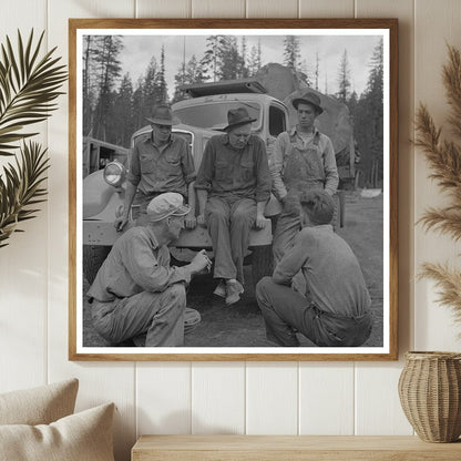 Lumberjacks and Boys in Malheur National Forest 1942 - Available at KNOWOL