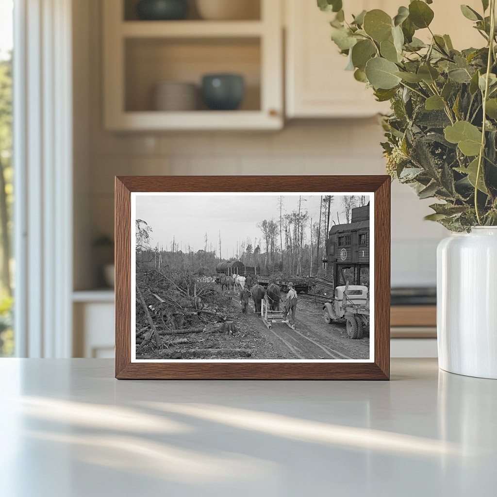 Lumberjacks at Work in Effie Minnesota September 1937 - Available at KNOWOL