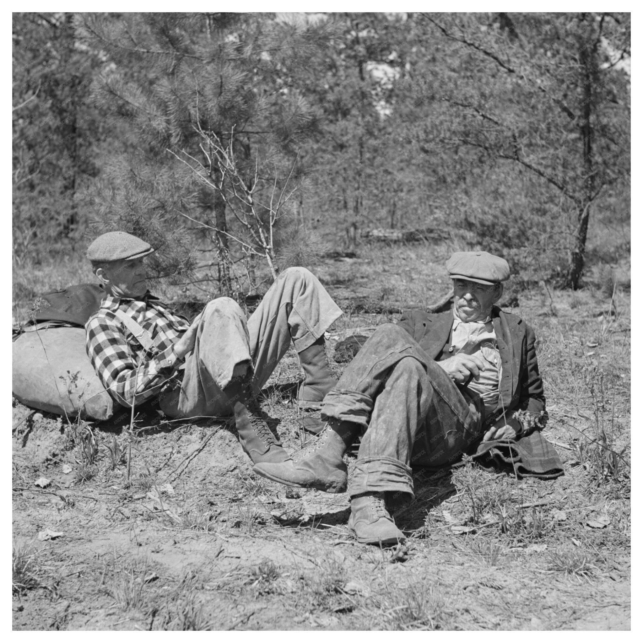 Lumberjacks at Work Littlefork Minnesota July 1937 - Available at KNOWOL