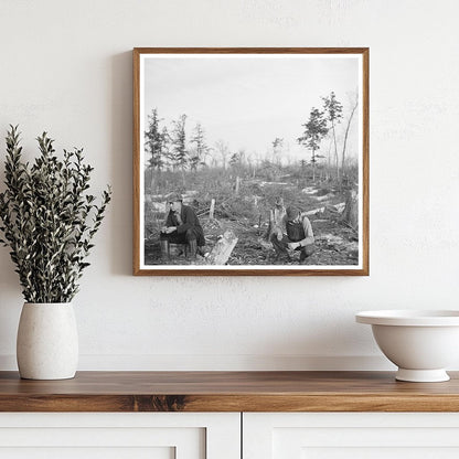 Lumberjacks in Forest County Wisconsin April 1937 Photo - Available at KNOWOL