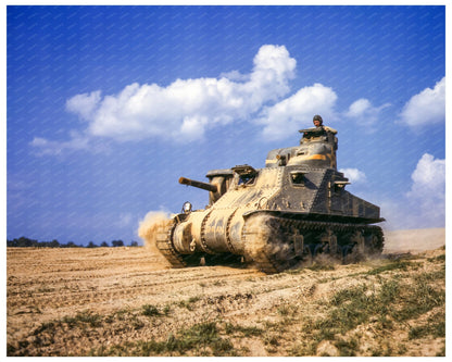 M - 3 Tanks in Action Fort Knox Kentucky June 1942 - Available at KNOWOL