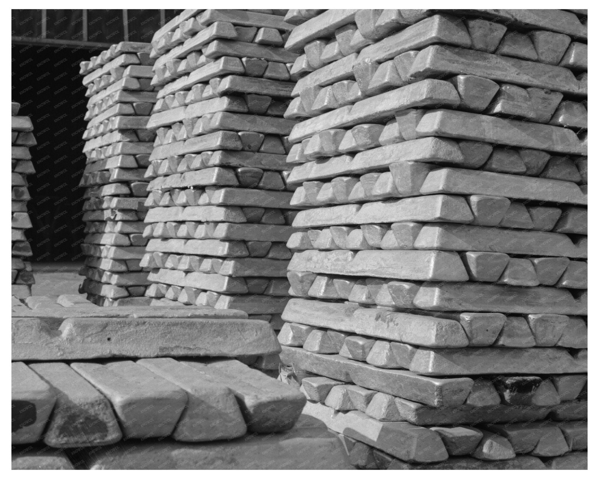 Magnesium Ingots from Basic Magnesium 1942 Las Vegas - Available at KNOWOL